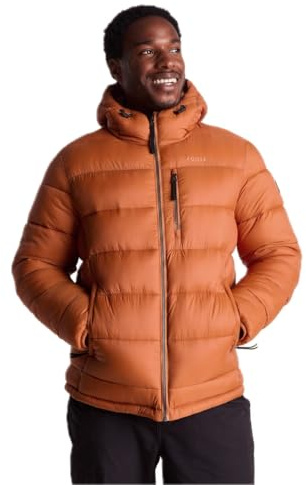 TOG24 Maloney Mens Padded Jacket Windproof Puffer Winter Insulated Quilted | Coat, Thermal, Lightweight, Adjustable hood, Zip pockets, Ribbed collar, Ribbed cuffs, Sustainable, Hiking, Skiing