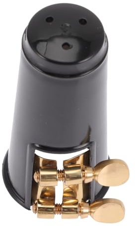 MUELODSIC Saxophon Klammer Clip mit Kappen Langlebiger Altsaxophon Reed Clip Glatte Verarbeitung Leicht und Kompakt Professionelles Zubehör für Saxophonisten