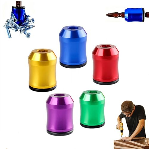 3-in-1 Screwdriver Head Magnetic Ring, 2026 Magnetizer Screw Removable Household Tool, 1/4 Inch/6.35mm Universal Screwdriver Head Magnetic Ring, for HexScrewdriver and Power Bits Screwring Powerbits