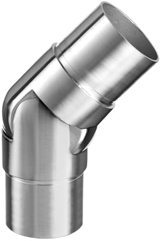Panotrade Balustrade Railing System with Handrail - 1 x Adjustable Corner Elbow (316 Grade)