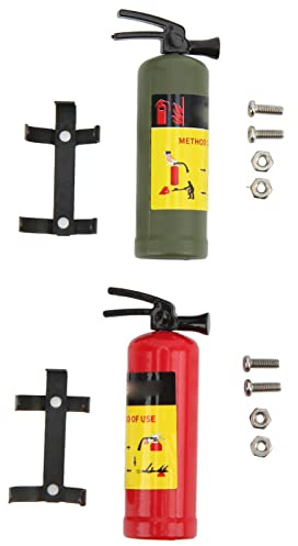 Mini Extincteur simulé de Voiture RC, Accessoire Décoratif pour Voitures Télécommandées et SCX10, Couleur Rouge et Vert