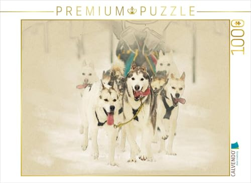 CALVENDO Puzzle Schlittenhunde | 1000 Teile Lege-Größe 64 x 48 cm Foto-Puzzle für glückliche Stunden