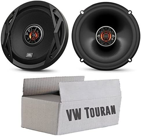 Lautsprecher Boxen Einbauset passend mit JBL Club 6522 | 2-Wege | 16,5cm Koax Auto Einbauzubehör für VW Touran 1 Heck