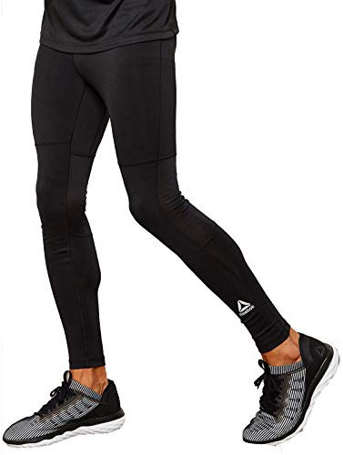 Reebok Run Leggings, Herren L Schwarz