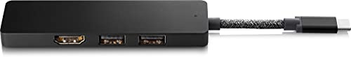 HP Gonzo 2 Alámbrico USB 3.0 (3.1 Gen 1) Type-C Negro - Base (Alámbrico, USB 3.0 (3.1 Gen 1) Type-C, Negro)