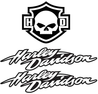 SUPER FABRIQUE Retro-Aufkleber, reflektierend, für Motorradhelm, HD, 3 Stück: Schwarz / Weiß, Vinyl, Kunststoff, Metall