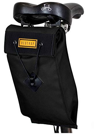Strap Saddle Bag Satteltasche für Erwachsene, Unisex, Schwarz, 2 l