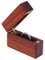 UOOOM Ring Box Holz, Mini Tragbar Massivholz Ringschachtel für Vorschlag, Verlobung, Hochzeit, Hochzeitstag, Überraschungsgeschenk, Natürliche schöne Textur und Farbe (Rot)