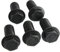 WEKOW 3 / 5Pcs Bullone Per Lama Sega M6 X 16mm / M7 X 17mm / M8 X 18mm Filettatura Sinistra Flangia A Testa Esagonale In Metallo Nero (3,M6 x 16mm)