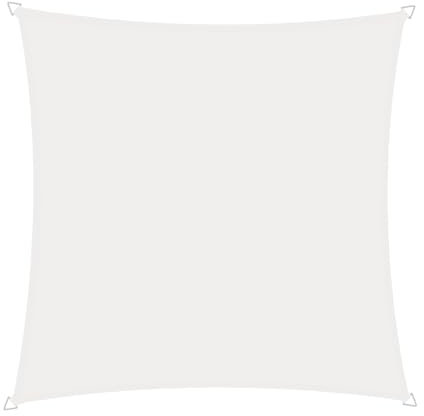 Windhager Sonnensegel Cannes, Weiß, quadratisch, Beschichtetes Polyestergewebe, 4 x 4 m, 180 g/m², Sonnenschutz für Garten, Terrasse oder Balkon, inklusive Befestigungsseil, reißfest, waschbar
