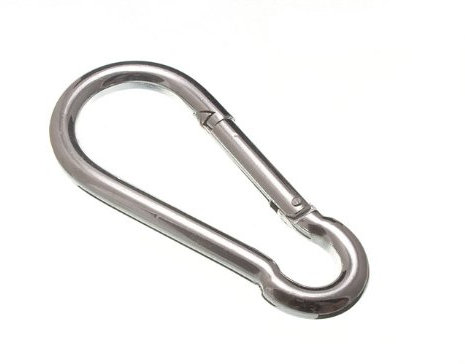 One Stop DIY Karabinerhaken, 12 mm, rostbeständiger Stahl, 20 Stück