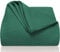 LAYNENBURG Premium Tagesdecke 240 x 260 cm XXL - Waffelpique 100% Baumwolle - leichte Wohndecke Waffeloptik - Baumwolldecke Bett-Überwurf, Sofa-Überwurf, Couch-Überwurf - Sofa-Decke (Dunkelgrün)