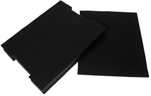 vhbw Schaumstoffeinlage kompatibel mit Bosch L-Boxx 102 Werkzeugkoffer - vorperforierter Schaumstoff, Schwarz