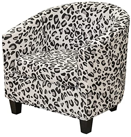 ele ELEOPTION Stretch Sesselbezug Club Stuhlhussen 2-teiliges Sesselhussen mit Sitzkissenbezug Tub Chair Schonbezug Sofabezug Clubsessel Cocktailsessel