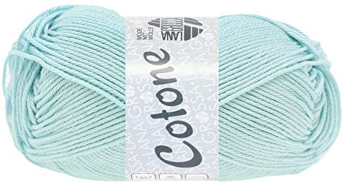 LANA GROSSA Cotone | Baumwollbasicgarn | Handstrickgarn aus 100% Baumwolle | 50g Wolle zum Stricken & Häkeln | 125m Garn FB 126