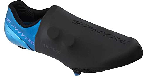 Shimano Clothing Men's, S-PHYRE Tall Shoe Cover, Black, Size XXL (47-49)