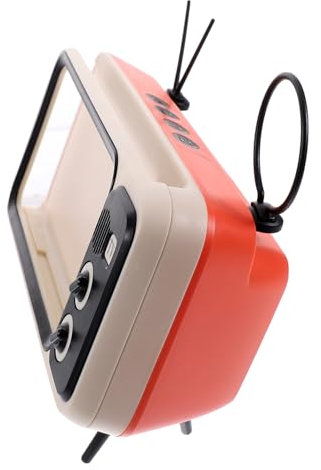 Mikikit Retro Tv Stand Smartphone Holder Vintage Phone Bracket Cellphone Screen Stand