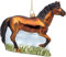 SIKORA Pferd besondere Weihnachtskugel Glas Christbaumschmuck Deko Figur Weihnachten Anhänger Ornament - Meisterstücke - BS758