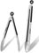 Anaeat Premium Edelstahl Küchenzange 2er Set – Robuste Spiralfeder 23 cm und 30 cm Feststellzange mit rutschfestem Silikongriff zum Kochen, Backen, Grillen, BBQ – Hitzebeständig bis 480°F