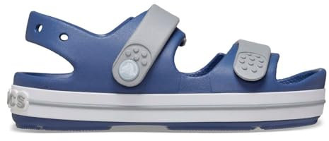 Crocs Crocband Cruiser Sandal T, Sandali Unisex - Bambini e Ragazzi, Bijou Blue Light Grey, 27/28 EU