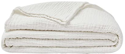 ESSIX Plaid uni en Gaze de Coton, Jazzy, 130x170cm