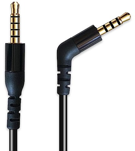 MJKOR Replacement Audio Cable Cord Compatible with SteelSeries Arctis Nova 7, Arctis Nova Pro Gaming Headset (Audio Cable, Black)