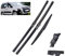 Juego de escobillas limpiaparabrisas delanteras y traseras compatible con Peugeot Partner 2 2008-2017 parabrisas ventana 26+16+14
