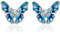 Yinsen Schmetterling Ohrringe Silber 925 Hypoallergen Damen Schmuck,für Damen Mädchen Freundin