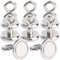 MIN CI 8 Pack Magnetic Hooks, Neodymium Magnets Hooks Pull Force 80lbs(36kg) Extra Strong Magnets 32mm, Magnet with Eye, Round Magnetic Hooks For Cruise Cabins, Magnet with Hook, Magnetic Holder