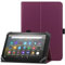 HoYiXi Funda Universal para 7-8 Pulgadas Tableta Fire HD 8 2020/2022 y Fire HD 8 Plus 2020/2022 con Soporte Folio y Correa de Mano Funda Protectora para 7-8 Samsung Lenovo Android Tableta - Morado