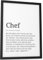 Papierschmiede® Definition: Chef, DIN A4 (21x30 cm), Bild Geschenke für Kollegen, Poster für Büro Deko Geschenke für Mitarbeiter zu Beförderung, Jubiläum, Abschied oder Weihnachten, ohne Rahmen