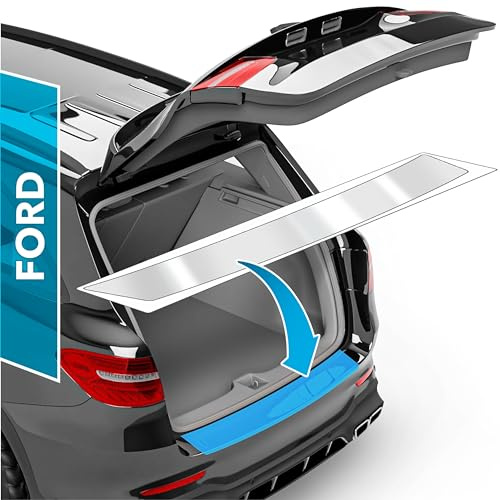 uProtect Auto Ladekantenschutz Folie für Ford Mustang Mach-E I 2021-2026 - Stoßstangenschutz, Kratzschutz, Lackschutzfolie - Transparent glänzend Selbstklebend