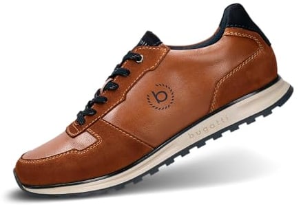bugatti Herren Low-Top Sneaker, Männer Halbschuhe, Wechselfußbett