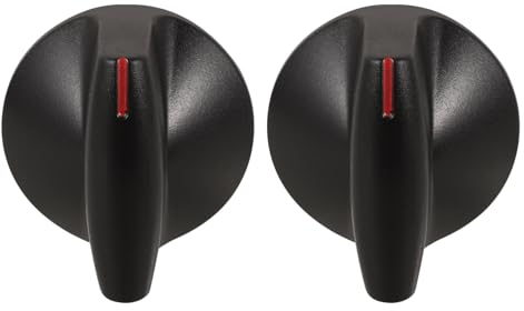 OSALADI Manopole Universali Per Fornello Nera Per Interruttore Di Controllo Forno 2 Pezzi Per Manopole Universali Forno/Fornello/ : Ampia Di Disponibilità