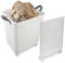 Laundry Basket on Wheels, 42L Waterproof Laundry Trolley with Handle, Rectangular Dirty Clothes Wash Basket Storage Bin for Bedroom Bathroom Dorm