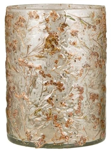 IB Laursen Hurricane f/Teelicht m/Gras im Glas, H: 13,9 Ø: 10