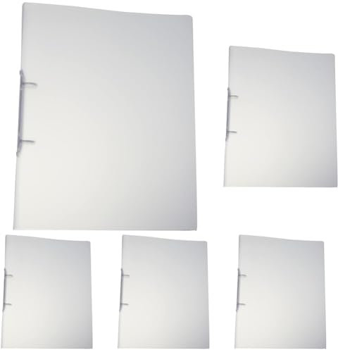 Kangaro Ringbuch, Format A4, 2 Ringe O-Mechanik, Kapazität 25mm, Material PP, Farbe transparent (Packung mit 5)