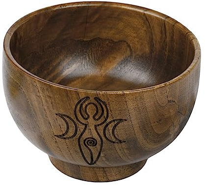 PRETYZOOM 1 Pc tazón de ceremonia olla arrocera tigre tazón de fideos ramequines olla arrocera de cuco tazones pequeños cena home decor decoração casa suministros de sacrificio bol de madera