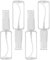 MtnLaur Flaconi Spray 4 Pezzi 20ml, Flacone Spray Vuoto, Mini Ricaricabile Bottiglia Spray, Flacone Spray Vuoto, Plastica Trasparente Flacone Spray, per Viaggi e Uscite (20ml * 4pcs)