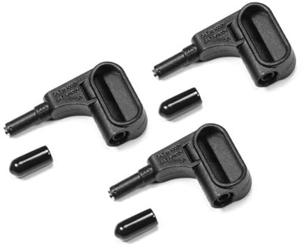 Kquepo Magnetischer Anschluss für Multimeter mit 4 mm Bananenstecker, Messwerkzeug für Multimeter, magnetische Sondenkomponente, schwarz