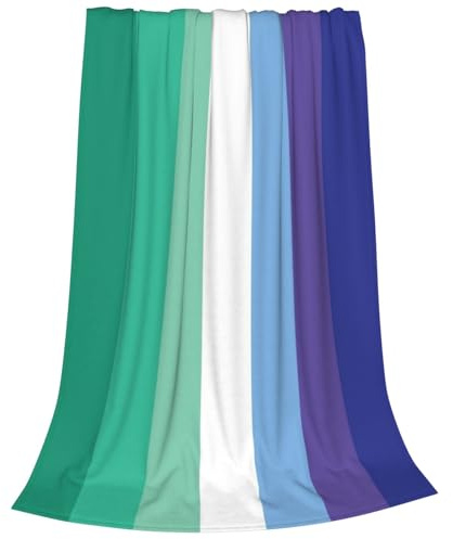 Newhomestyle Gay Male Pride Decke - Leichte, weiche Flanelldecke im Queen-Size-Format, warme, gemütliche Decke für Erwachsene, Überwurfdecke für Couch, Sofa, Bett, Feiertagsdekoration, 150 x 200 cm