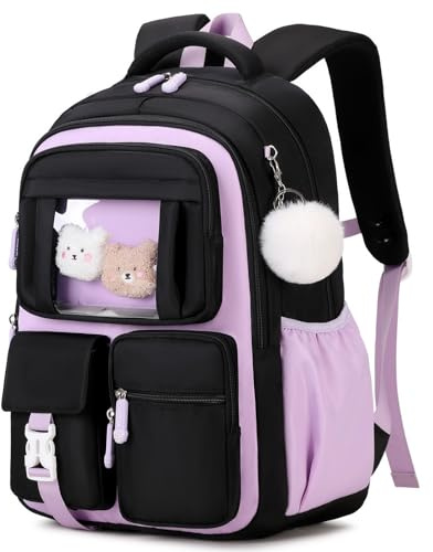Amythe Cartable Fille Primaire, Sac à Dos Respirant CP CE1 CE2 CM1 CM2