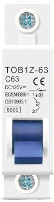 Mini disjoncteur MCB 6KA 1P 125V 3A 6A 10A 16A 20A 25A 32A 40A 50A 63A(3A)