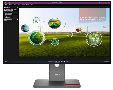 Lenovo ThinkVision P27Q-40 - LED-Monitor - 68.6 cm (27) - 2560 x 1440 QHD @ 120 Hz - IPS - 350 cd/m² - 1500:1 - HDR10-4 ms - HDMI, DisplayPort - Finsternis schwarz