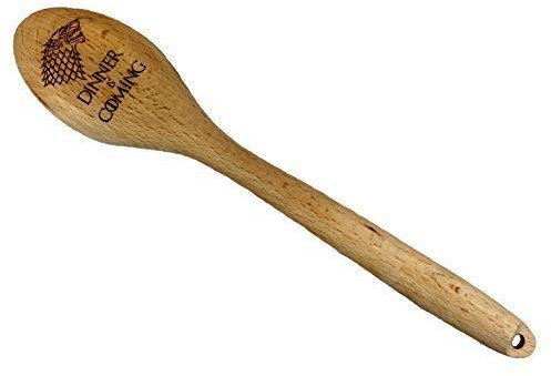 Game of Thrones Inspired House Stark Dinner is Coming Large Wooden Spoon