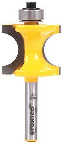 Yonico 13116q 5/8-Inch Bead Bullnose Router Bit 1/4-Inch Shank