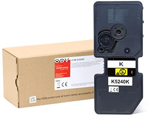 OBV kompatibler Ecosys M5526 P5026 Serie Toner als Ersatz für Kyocera TK-5240K für ECOSYS M5526cdn M5526cdw P5026cdn P5026cdw - 4000 Seiten schwarz