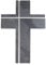 Fritz Cox Steinkreuz Steel | Anthrazit und Edelstahl | Wandkreuz für zuhause | 22x15cm