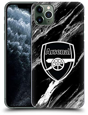 Head Case Designs Officially Licensed Arsenal FC Marble Crest Patterns Hard Back Case Compatible With Apple iPhone 11 Pro Max