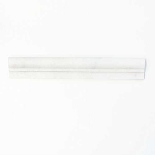 Bordo in marmo naturale bianco profilo Ibiza Marble per pareti, bagno, doccia, cucina, mosaico